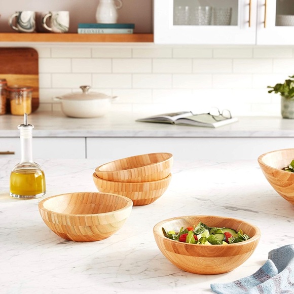 Lipper Bamboo Salad Bowls - Picture 3 of 3